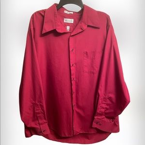 Van Heusen Mens Red Button Down